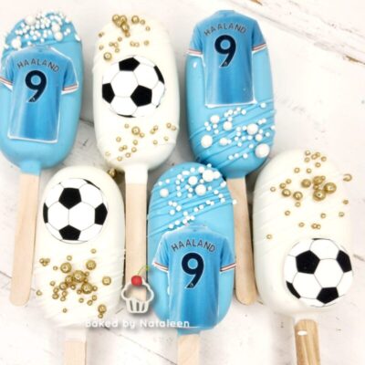 Manchester City Soccer Themed Cakesicles