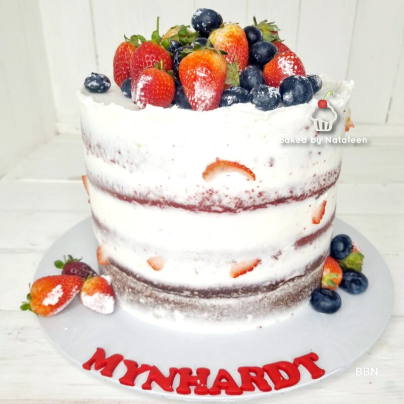 Naked Cake with Fresh Seasonal Fruit