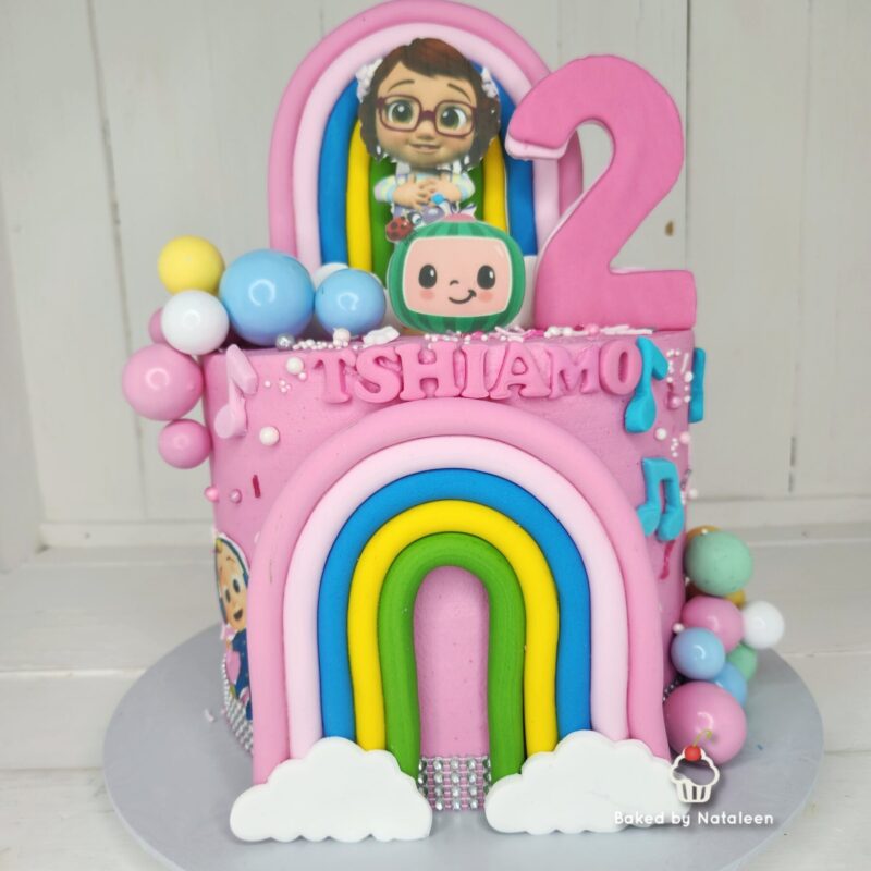 Pink Joy Cocomelon Cake