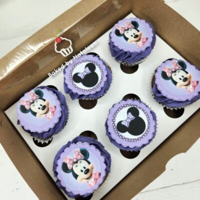 Purple Minnie Mouse Cupcakes