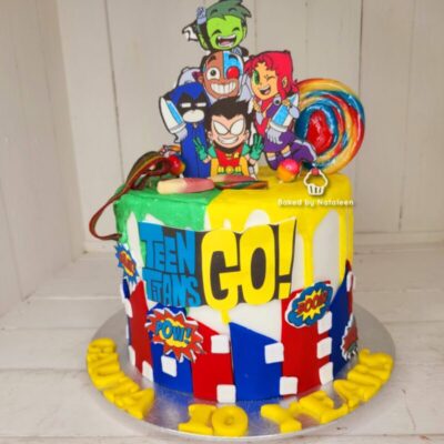Teen Titans Birthday Cake