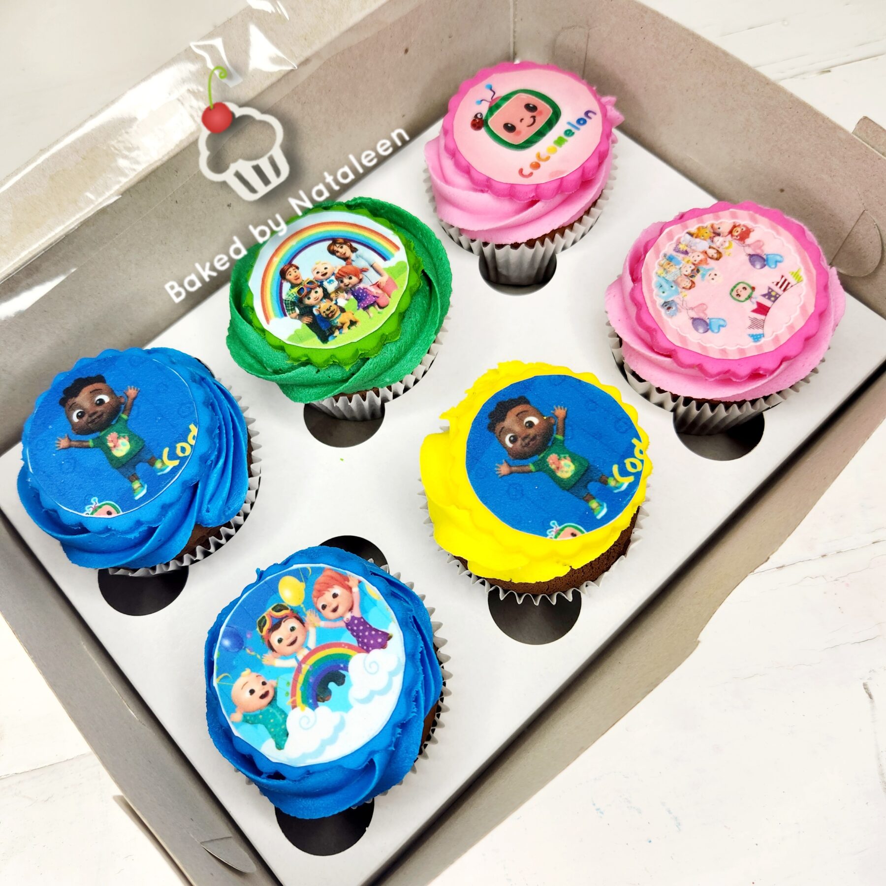 Multi Coloured Cocomelon Cupcakes - Image 2