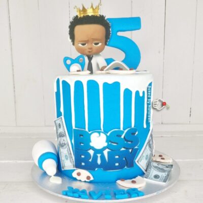 Boss Baby Birthday Drip Cake