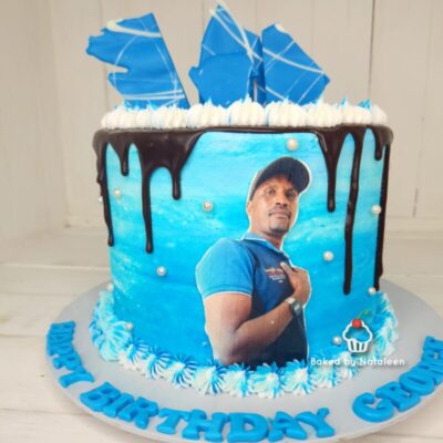 Personalized Drip Cake With Photo Print