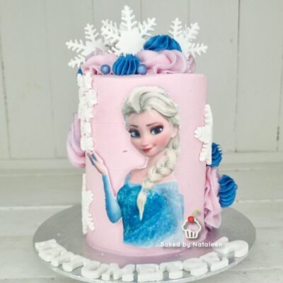 Pink Frozen Birthday Cake