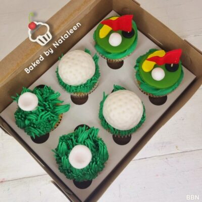 Sporty Golf Themed Cupcakes
