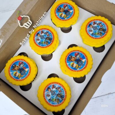 Yellow Paw Patrol Themed Cupcakes