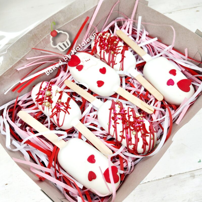 Red And White Love Cakesicles