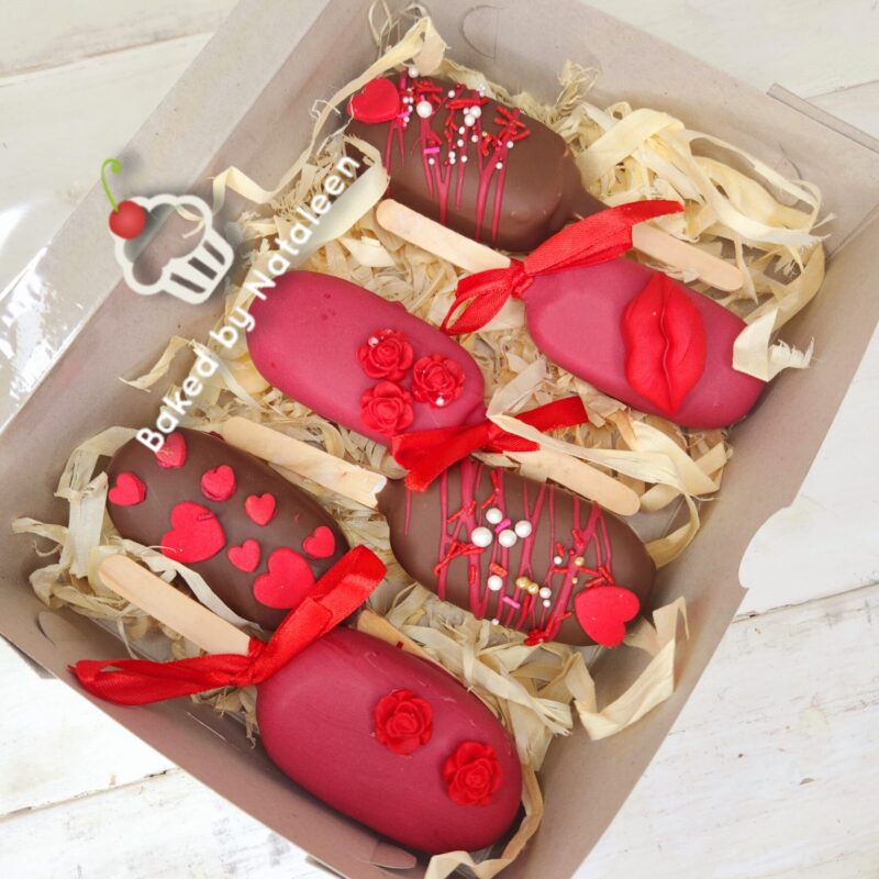 Red And Brown Love Cakesicles
