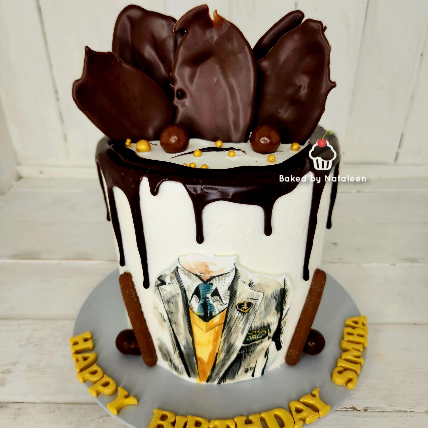 Vintage Birthday Drip Cake - Image 2