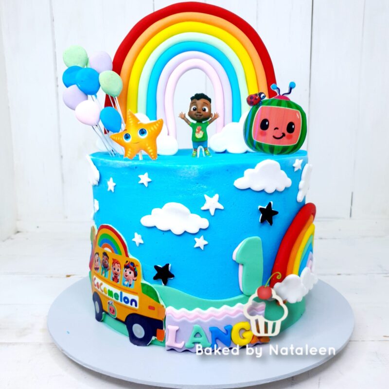 Cocomelon 1'st Birthday Cake