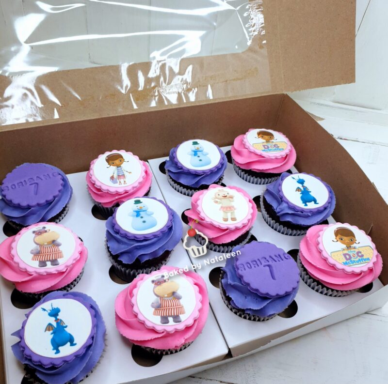 Doc McStuffins Themed Cupcakes