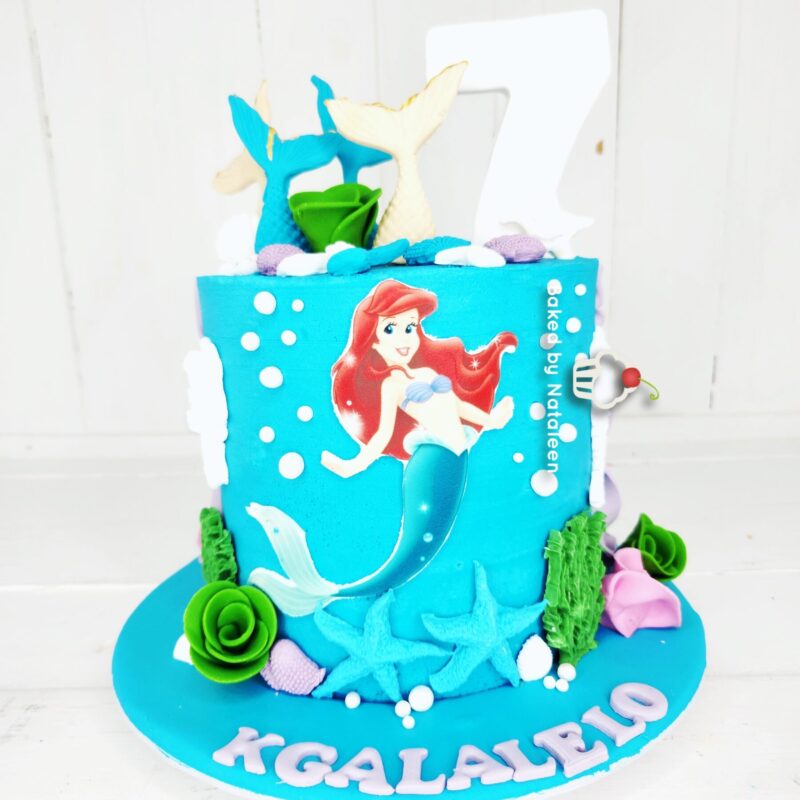 Mermaid Buttercream Birthday Cake
