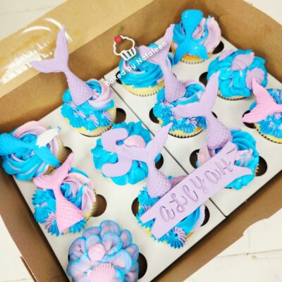 Mermaid Themed Cupcakes 3