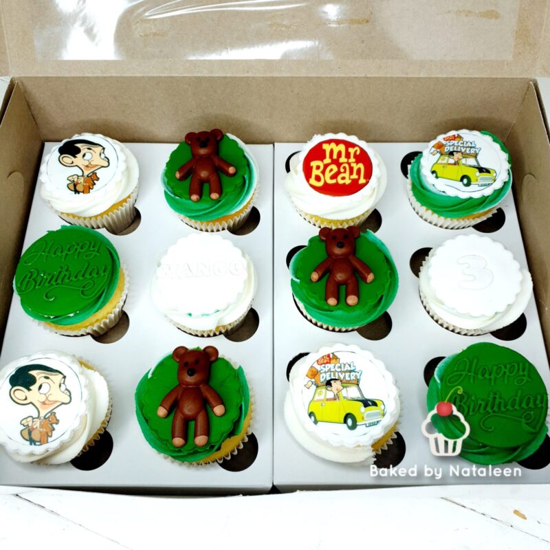 Mr. Bean Themed Birthday Cupcakes