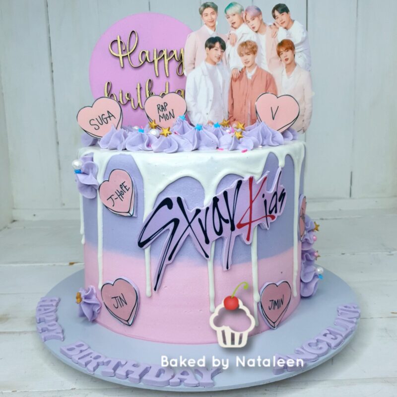 BTS Stray Drip birthday cake - Image 3