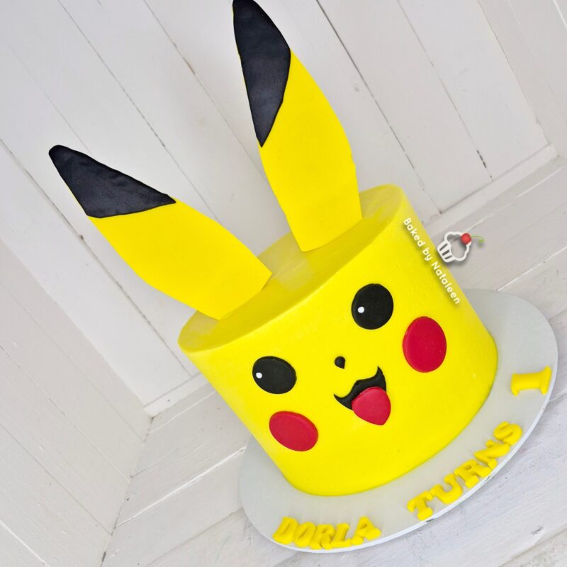 Pikachu Buttercream Birthday Cake - Image 2