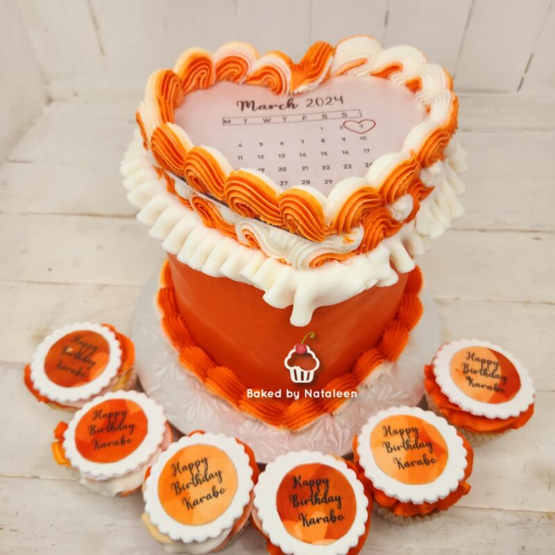 Heart Shaped Burn Away Calendar Cake - Image 4
