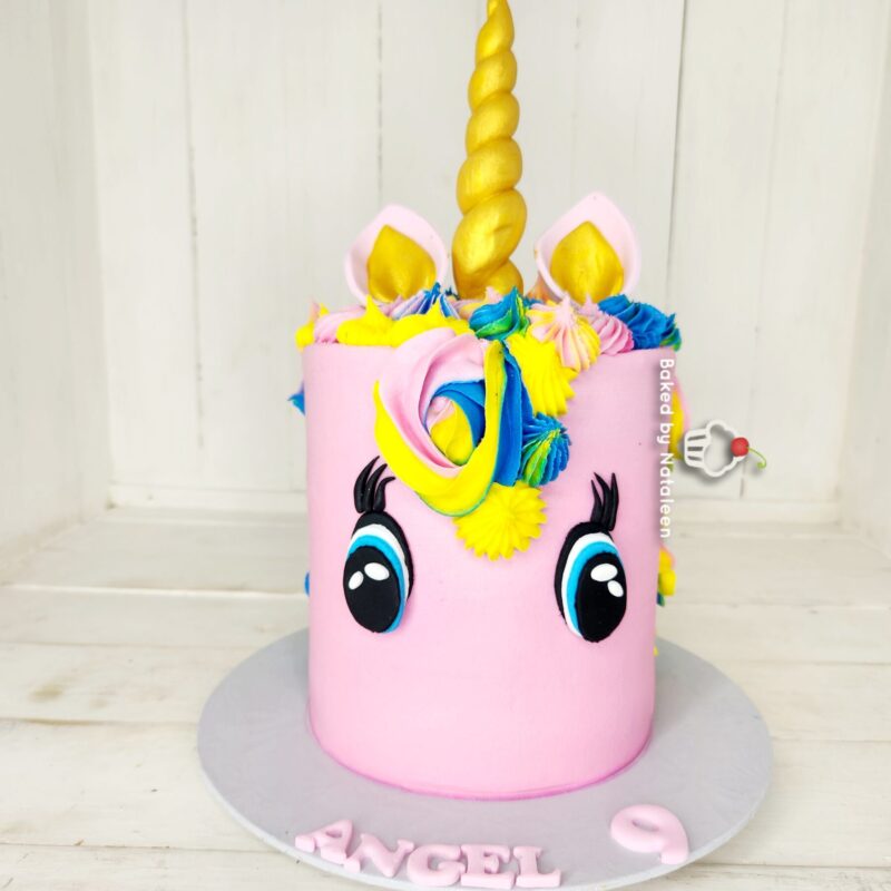 Unicorn Face Birthday Cake