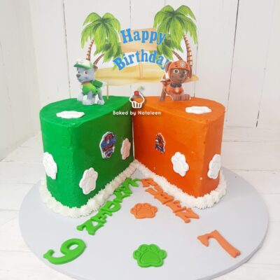 Two Parts Paw Patrol Birthday Cake