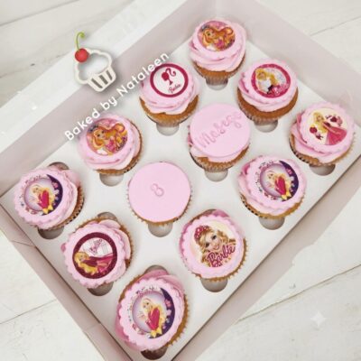 Edible Print Barbie Cupcakes
