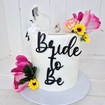 Floral Bride-to-be Bridal Shower Cake