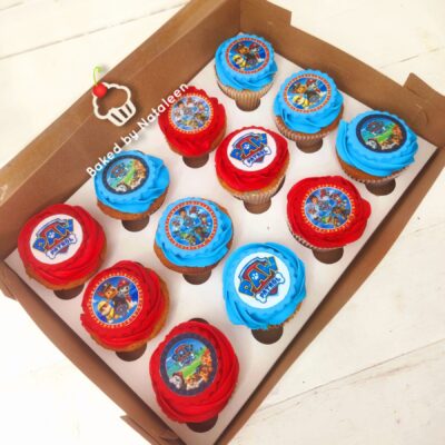 Paw Patrol Red and Blue Cupcakes 3
