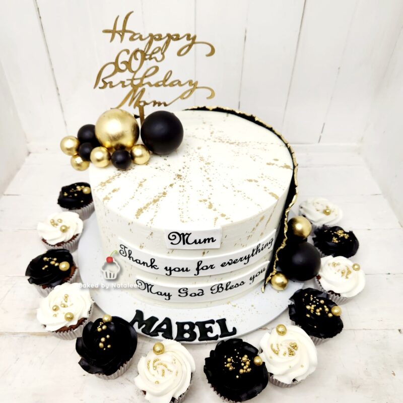 Thank You Mum 60th Birthday Cake - Image 2