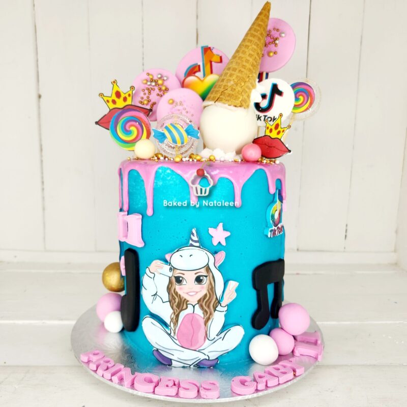 TikTok Candy Birthday Cake