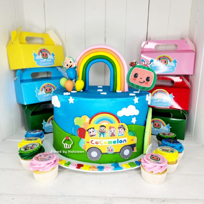 Cocomelon Bus Party Cake Combo