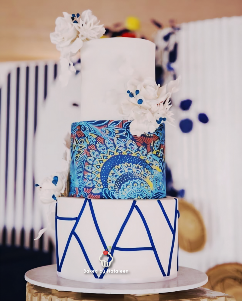 3 Tier Traditional Wedding Cake 4