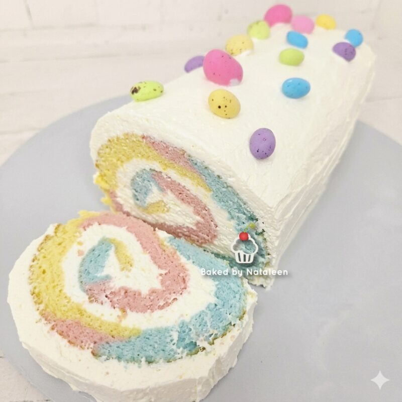 Easter Themed Swiss Roll