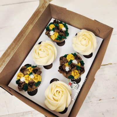 Flower Themed Cupcakes