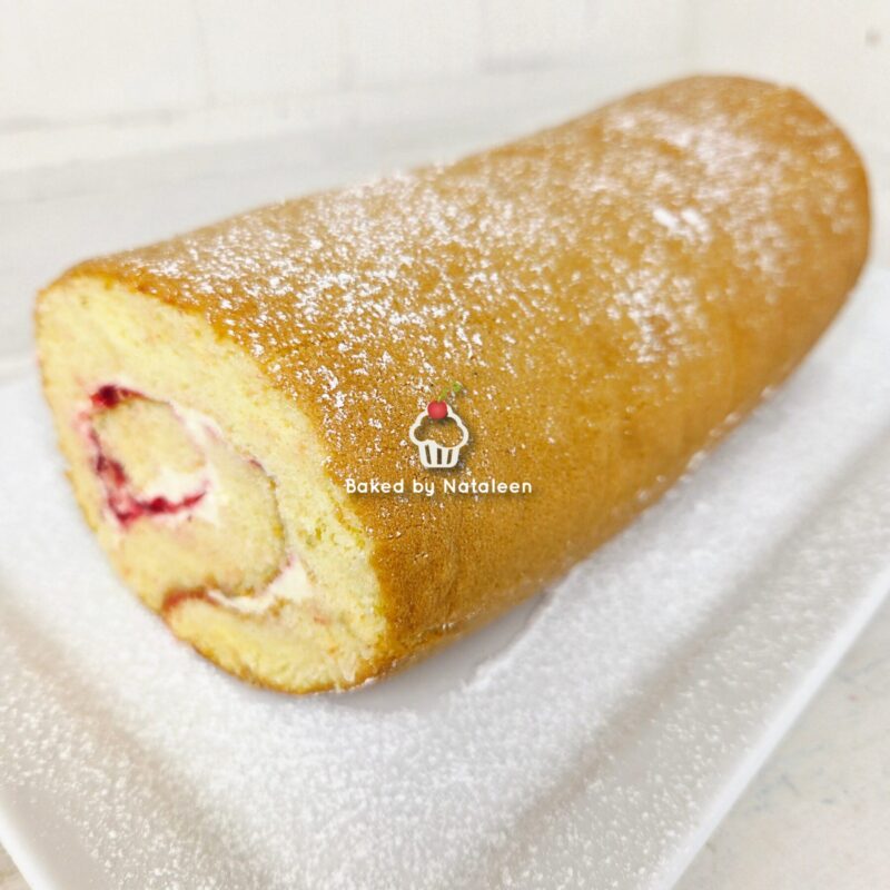 Cream Cheese and Strawberry Swiss Roll - Image 3