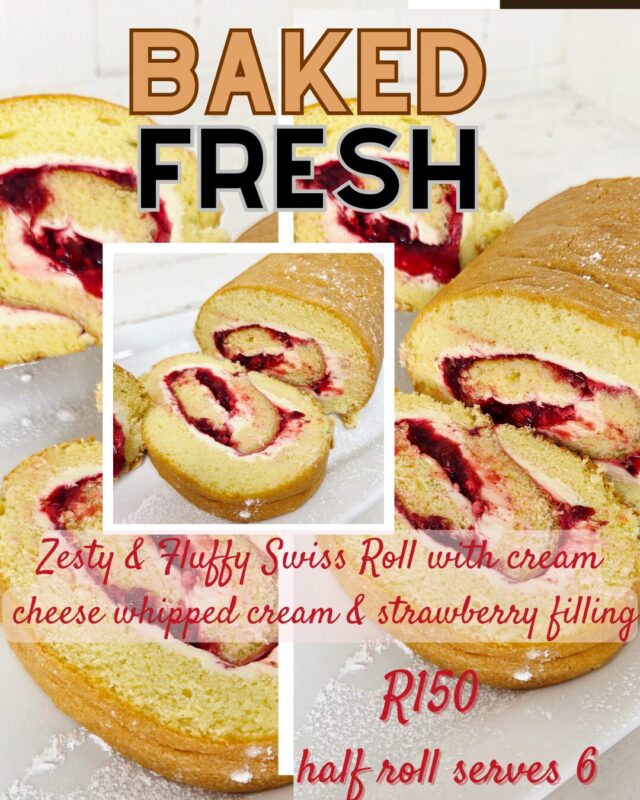 Cream Cheese and Strawberry Swiss Roll - Image 2