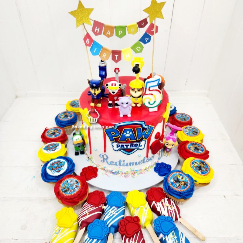 White Paw Patrol Cake Combo