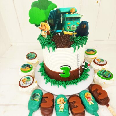 Trash Truck Party Cake Combo