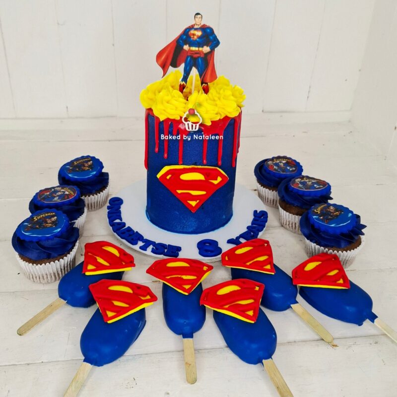 Superman Party Cake Combo 2