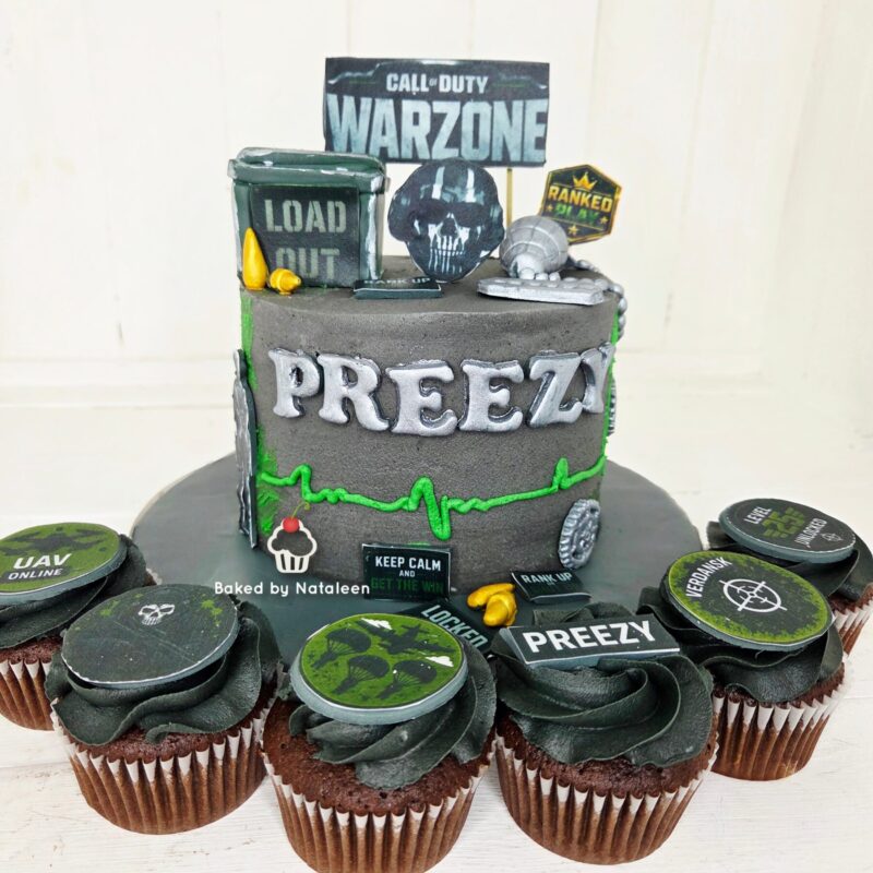 Call of Duty Cake with Cupcakes - Image 2
