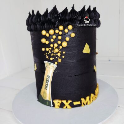 Champagne Birthday Cake