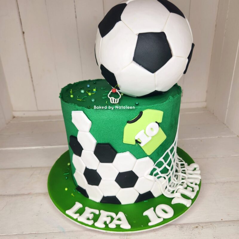 Soccer Buttercream Cake