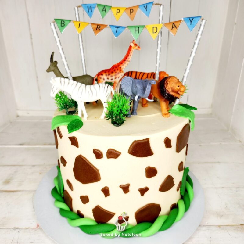 Animal Birthday Party Cake