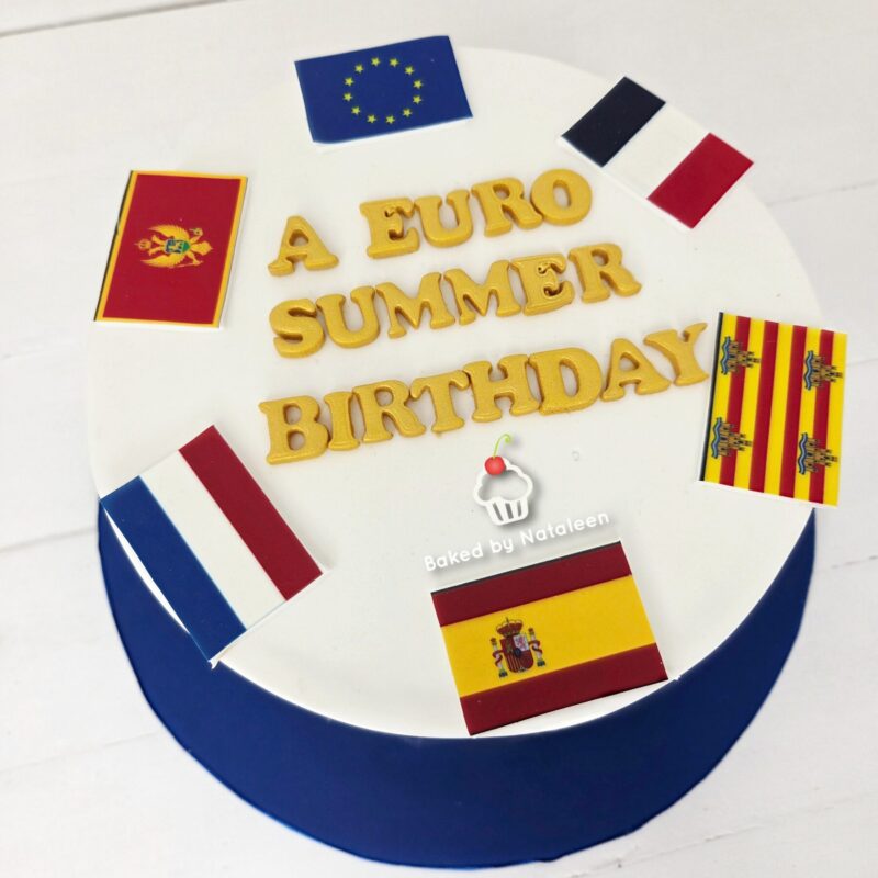 A Euro Summer Birthday Cake