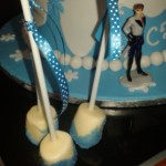 Frozen theme party - marshmallow popsticks